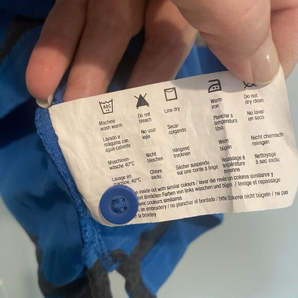 Vintage Esprit Rugby Shirt Men S Blue Striped Stitched Embroidered Urban Fit NWT - Picture 13 of 14